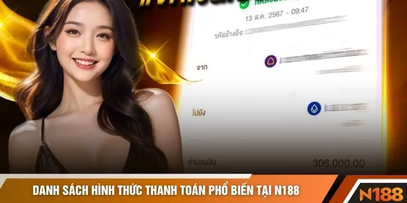 Danh sách hình thức thanh toán phổ biến tại N188