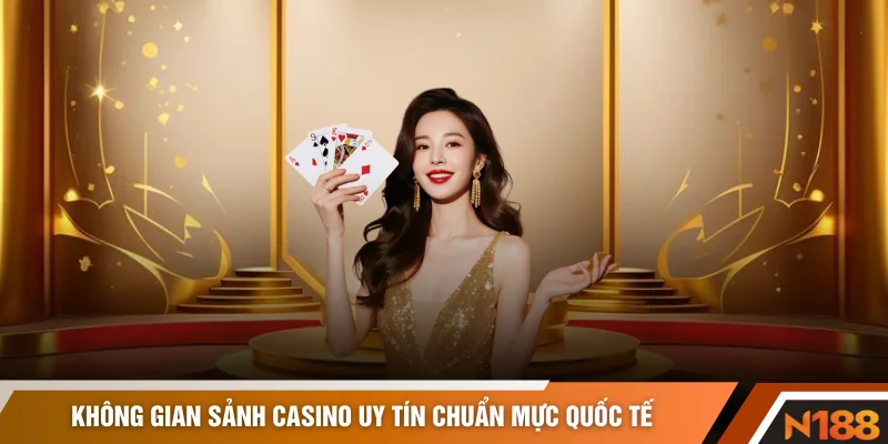 Không gian sảnh casino uy tín chuẩn mực quốc tế